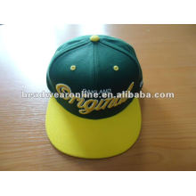 customed design sanpback caps and hats with 3D embroidery